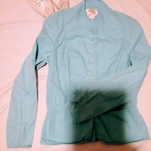 Women's light blue lightweight fancy jacket